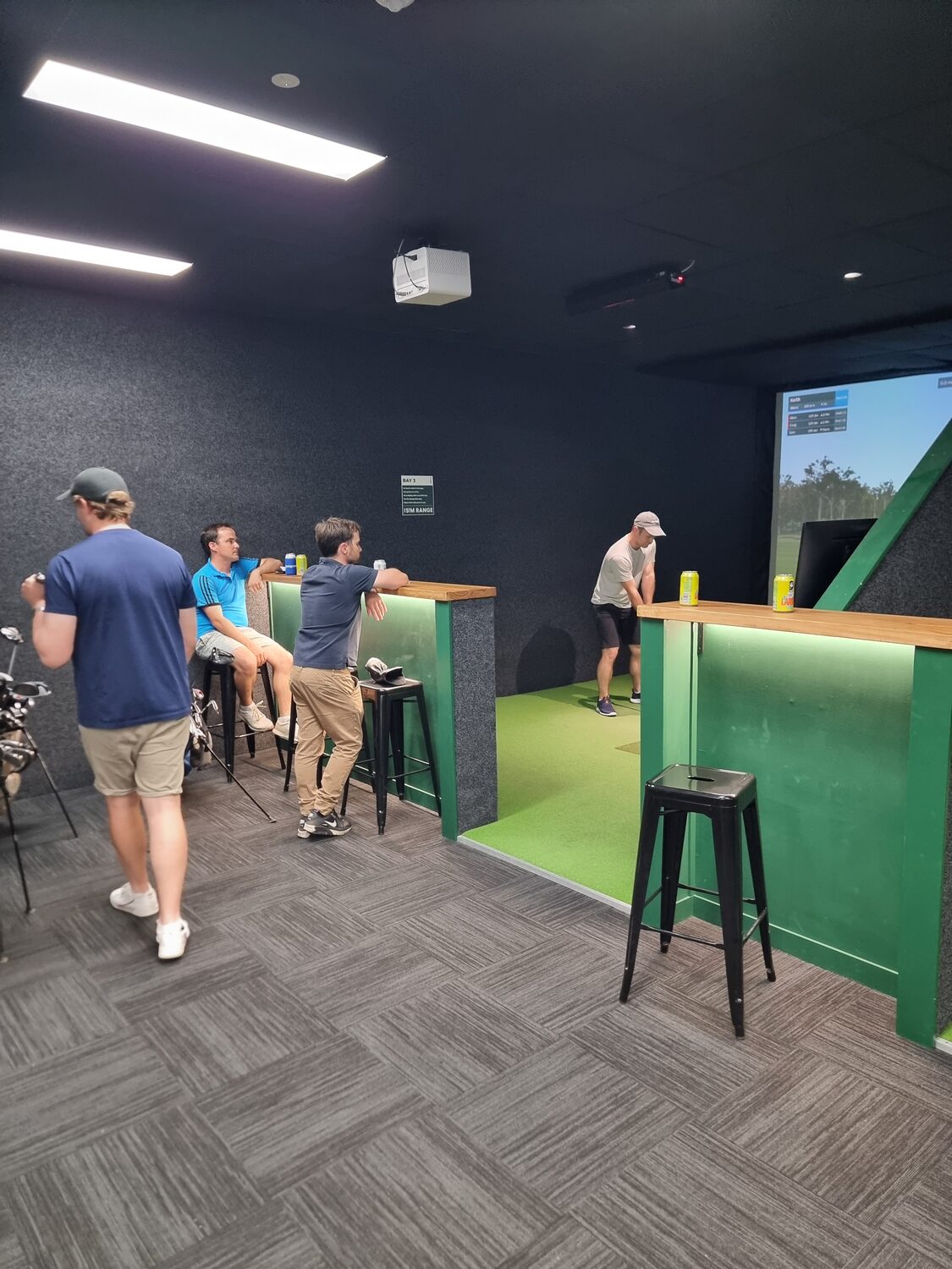 People playing at The Sim Range